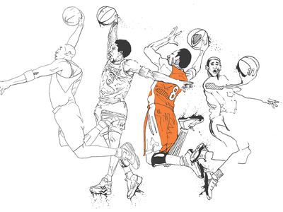 400x300 Kobe Dunk Sketch By Timothy Mcauliffe