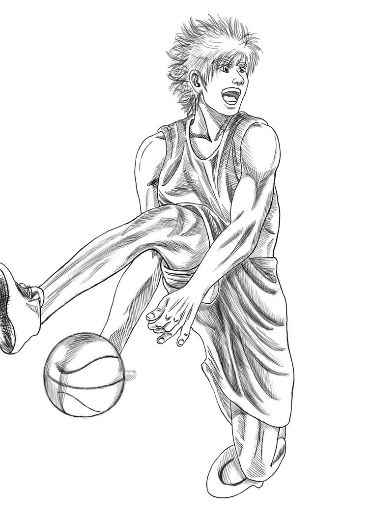 755x1058 Wild Dunk Shot Jump By Mangaka Aspiration
