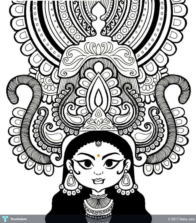 825x936 Durga Maa Touchtalent