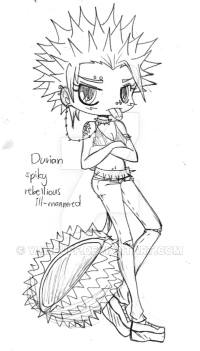 400x701 Durian Chibi Commission