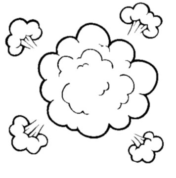 356x360 Nice Cartoon Dust Cloud