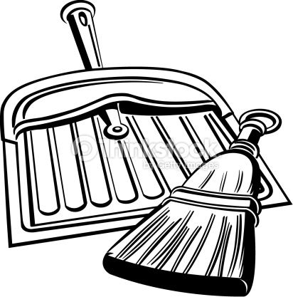 412x417 Unique Broom And Dustpan Clipart