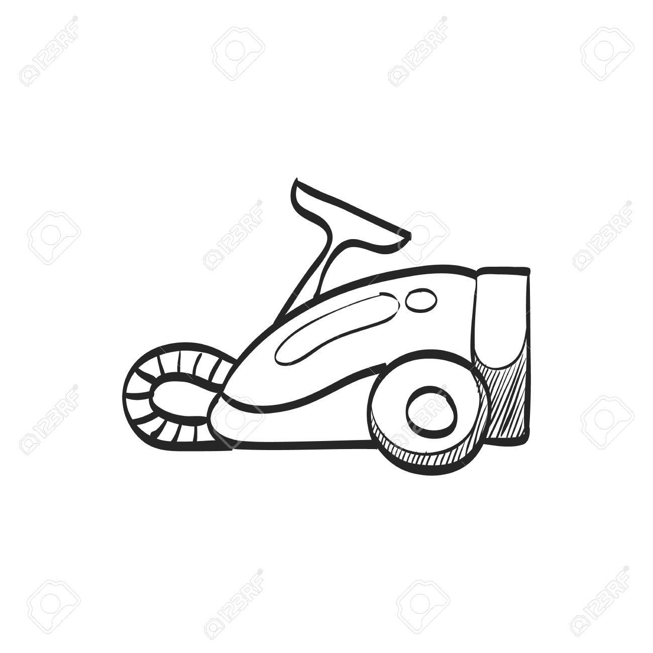 1300x1300 Vacuum Cleaner Icon In Doodle Sketch Lines. Home House Appliance