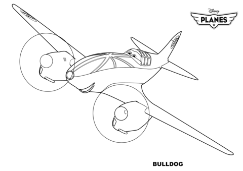 480x339 Disney Planes Bulldog Coloring Page Free Printable Coloring Pages