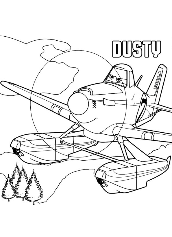 595x822 Planes 2 Kleurplaat Dusty