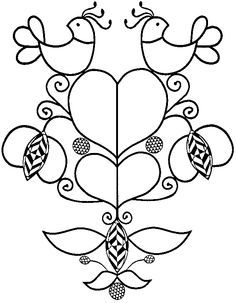 236x303 Pennsylvania Dutch Fraktur Tree Of Life Primitive Drawings