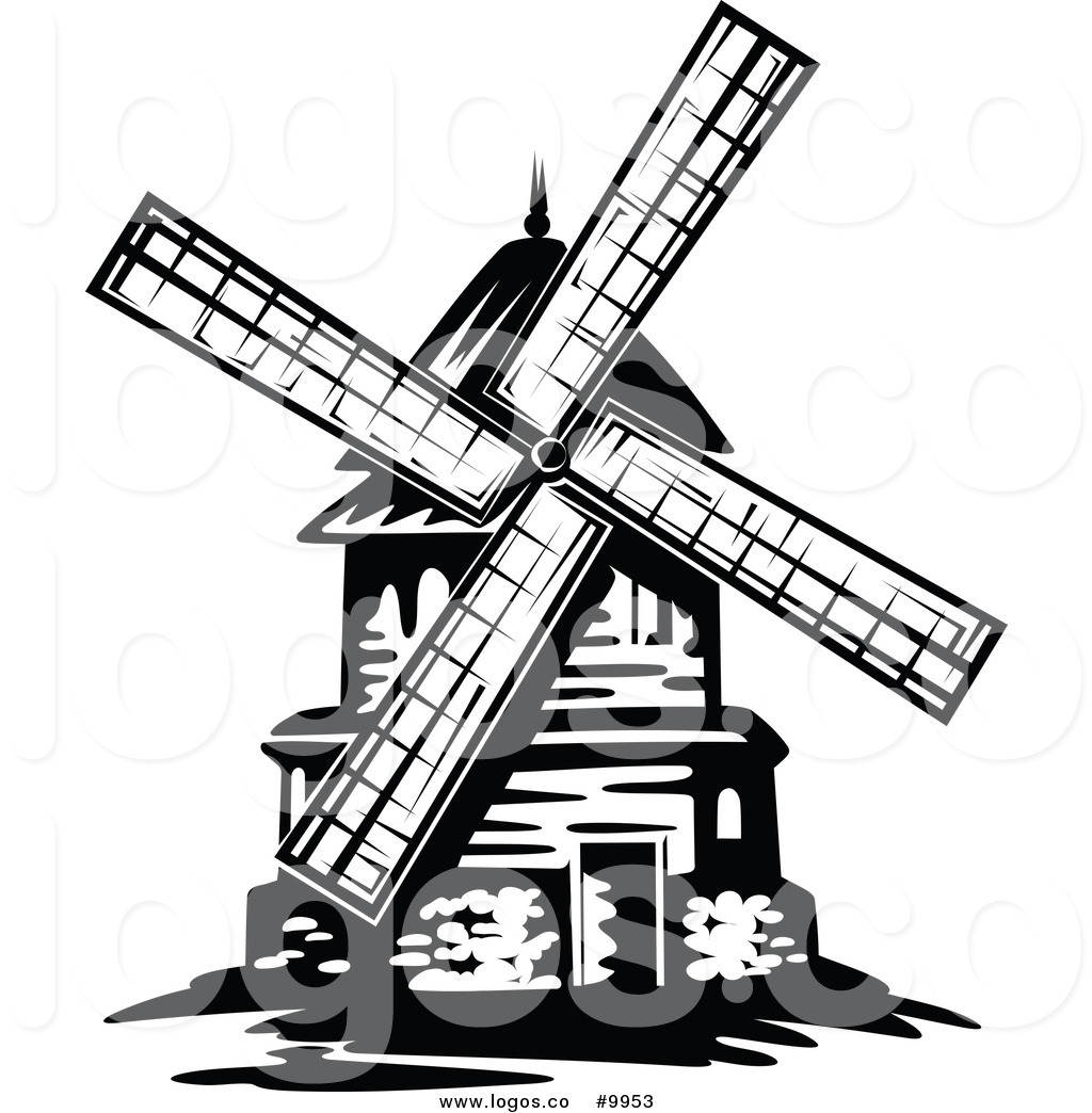 1024x1044 Dutch Windmill Clipart