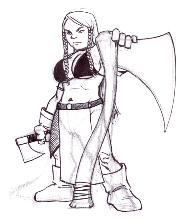 600x720 Dwarf Female By Robarsenaultjr