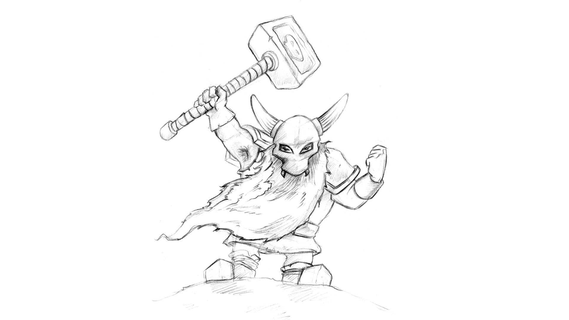 1920x1080 How To Draw A Dwarf Warrior