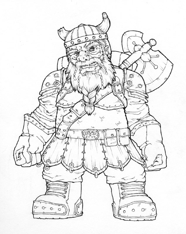 635x800 Old Dwarf Drawing By Kamui12