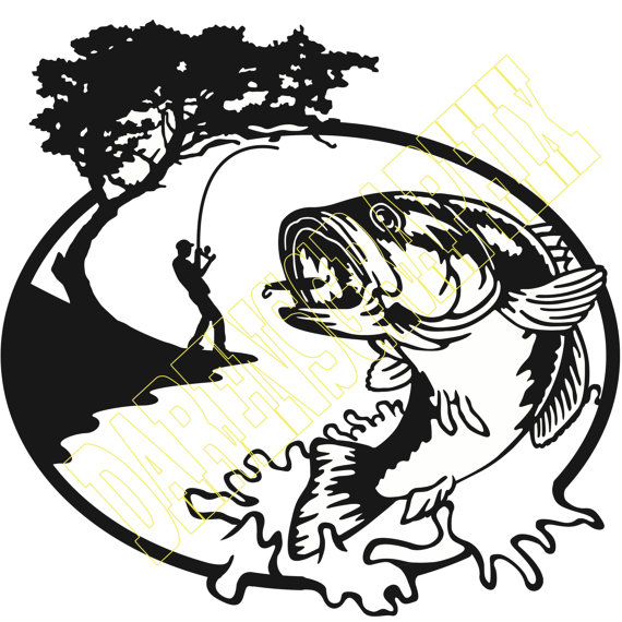 570x570 Dxf File Fishing From Darensgraphix On Etsy Studio