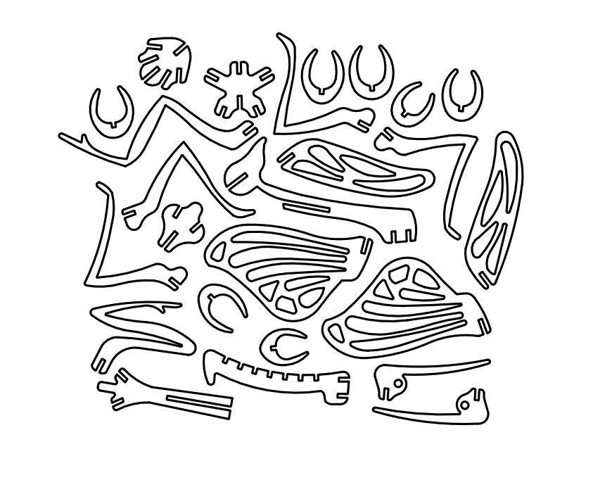 870x682 Praying Mantis 3d Dxf