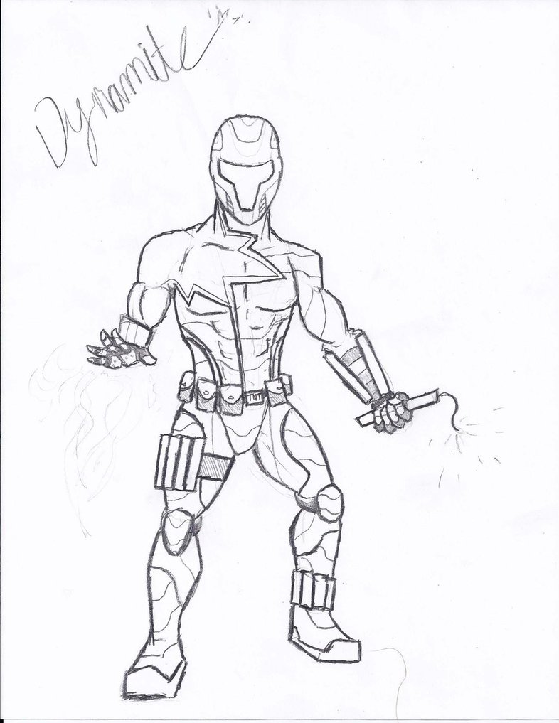 786x1017 Dynamite Sketch By Lledroc