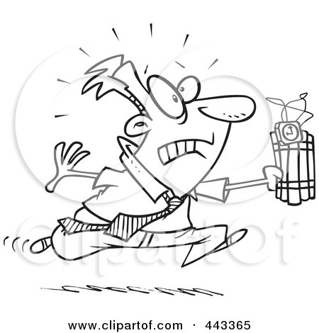 450x470 Royalty Free (Rf) Clip Art Illustration Of A Cartoon Woman Running