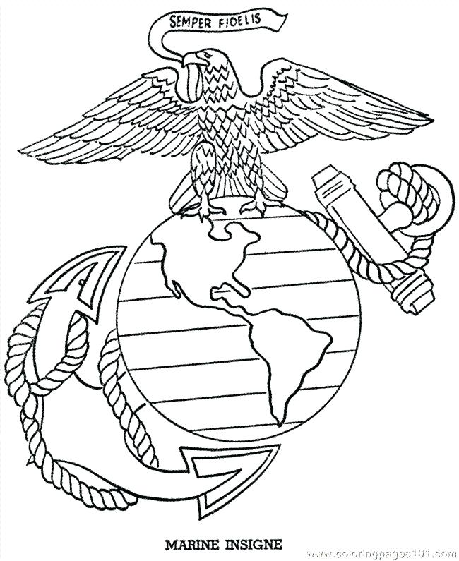 650x795 Marine Coloring Page Marine Drawing To Print Flags Bald Eagle