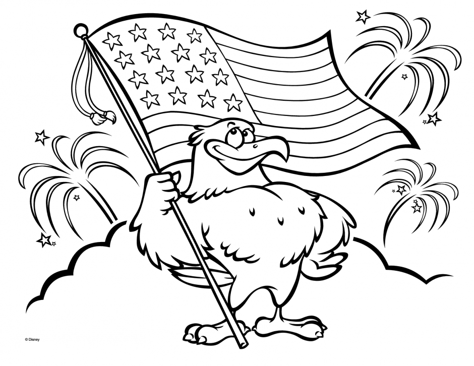 940x726 American Flag Coloring Pages