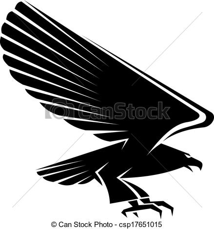 439x470 Black Eagle Clipart Drawing
