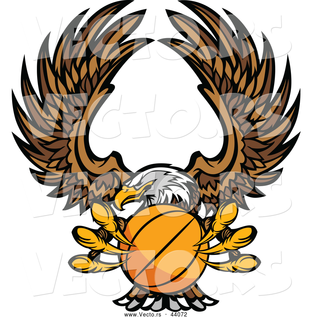1024x1044 Vector Of A Bald Eagle Flying With A Basketball Within Its Talons
