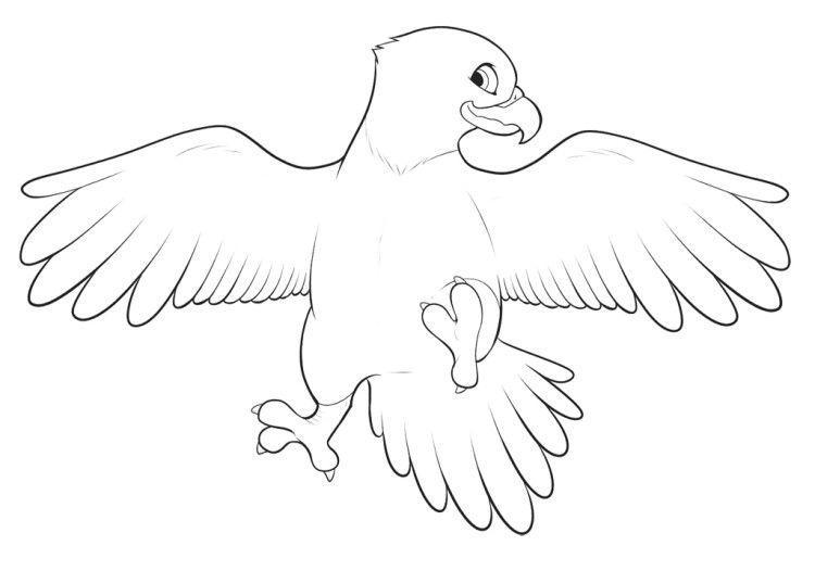 750x526 Cute Baby Eagle Coloring Pages Kids Coloring Pages