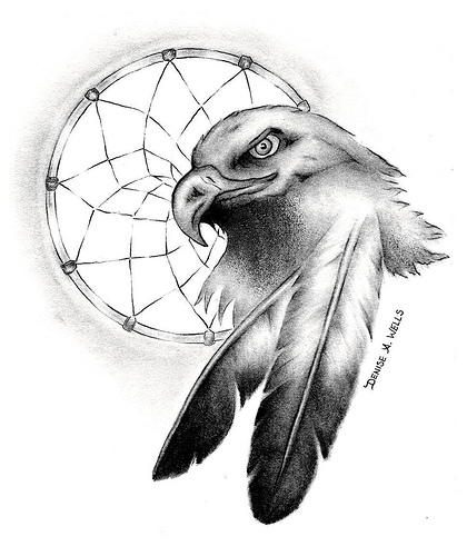 420x500 Drawn Eagle Flight Drawing
