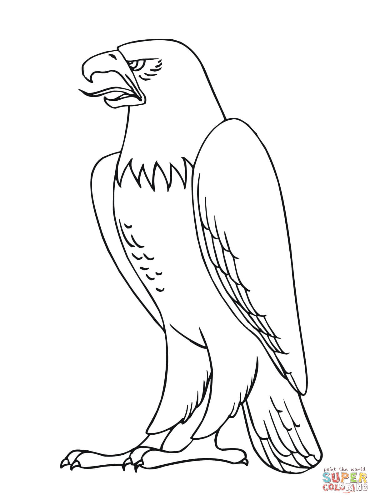 1200x1600 Easy Eagle Drawing Bald Eagle Coloring Pages Free Coloring Pages