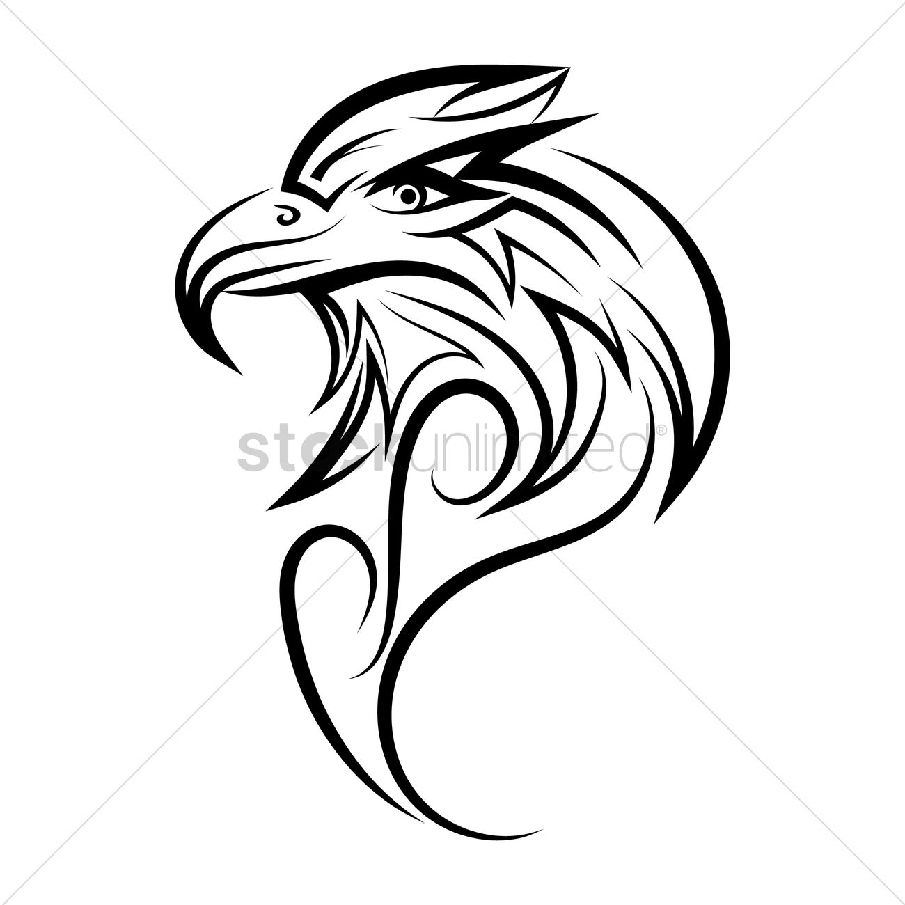 1300x1300 Eagle Tattoo Vector Image