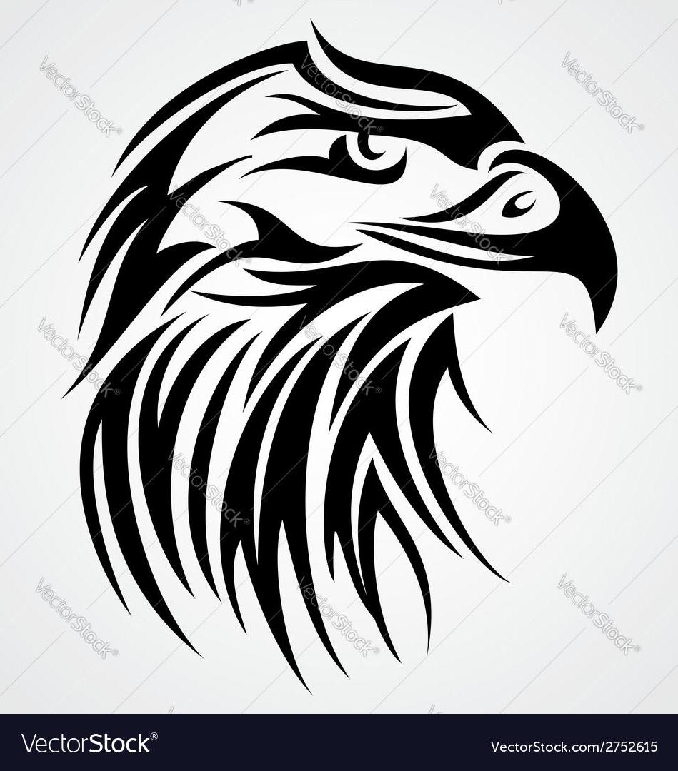 949x1080 Unique Eagle Head Tattoo Design Vector Drawing