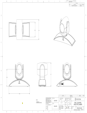 298x386 Fillable Online Dimensional Drawing For Polycom Eagle Eye 3725