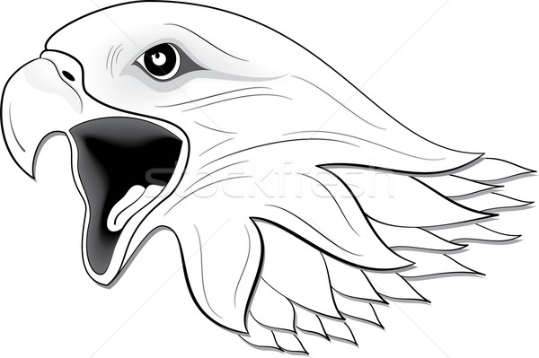 600x399 Eagle Face Silhouette Vector Illustration Ahmed Nassar