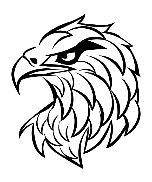 585x700 Eagle Face Tattoo Free Vectors, Illustrations, Graphics, Clipart
