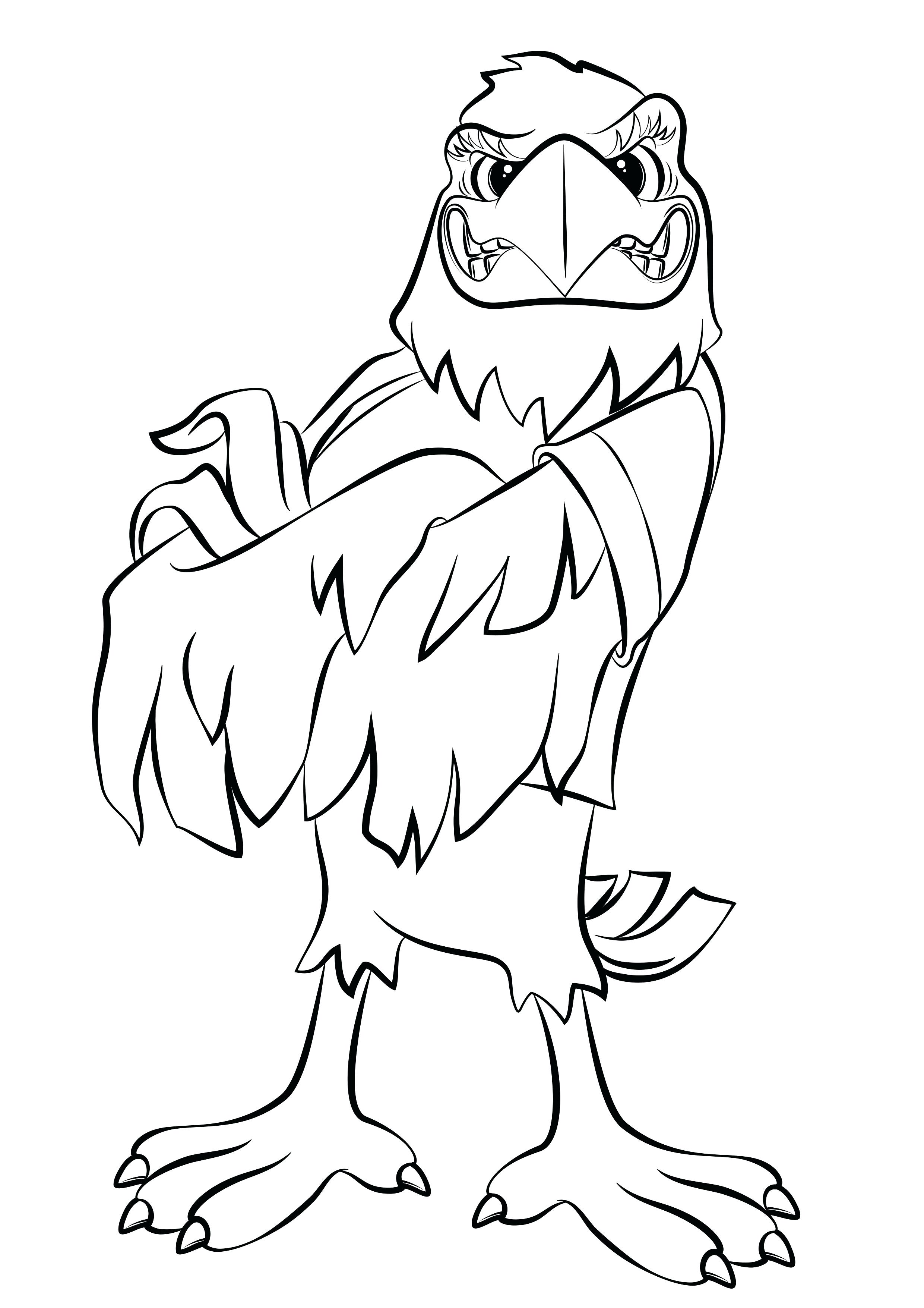 2480x3508 Coloring Eagle Head Coloring Page