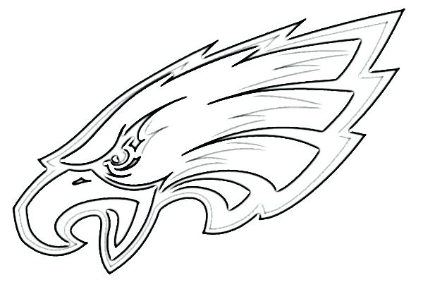 600x400 Coloring Page Of An Eagle Eagles Football Coloring Pages 5 Awesome