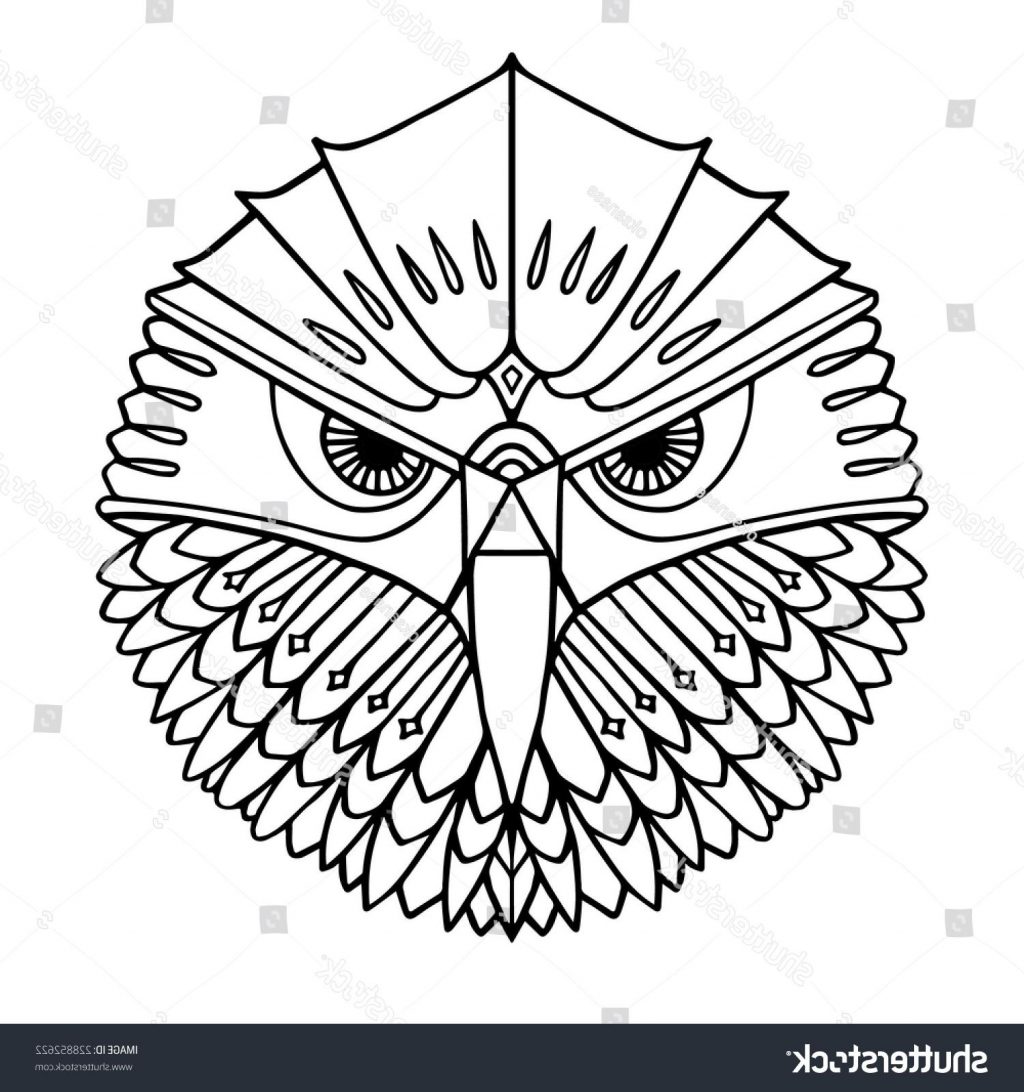 1024x1092 Hd Stock Vector Ethnic Style Eagle Head Drawing Isolated Outlines