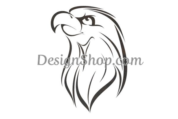 600x400 Eagle Head Stock Art