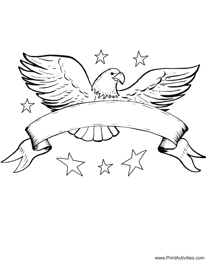 700x882 Eagle Coloring Page
