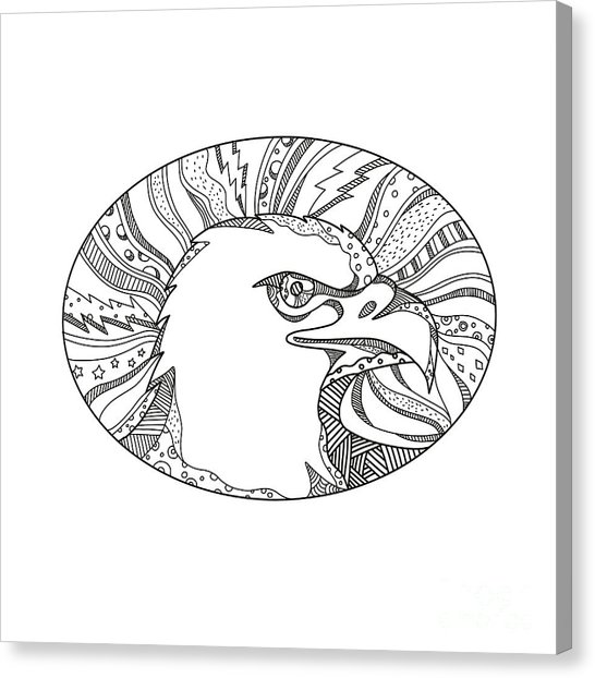 546x622 Black And White Eagle Canvas Prints