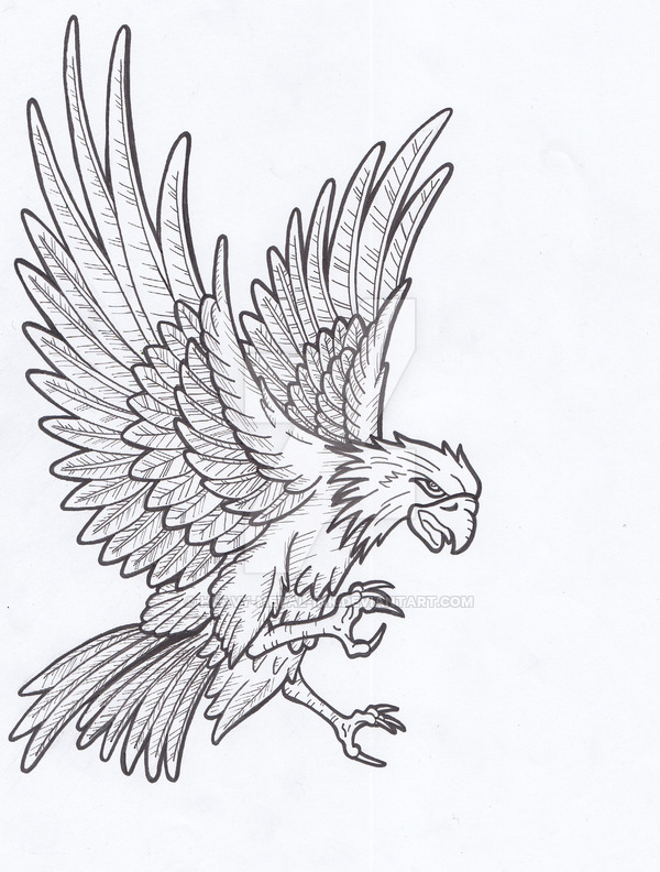 600x792 Eagle Lines. By Heavy Metal Ink