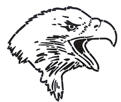 399x339 Eagle Mascot Stencil Alpine Products, Inc.