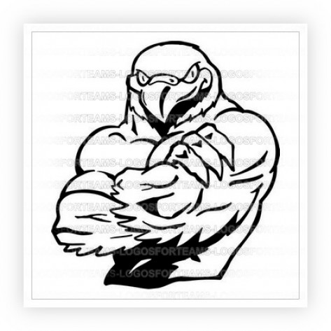 473x473 Logo Part Of A Tough Falcon With Muscles