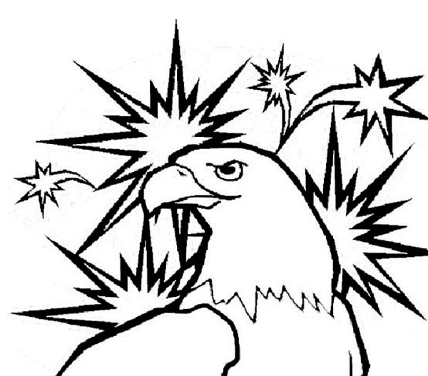 600x527 United State Mascot Eagle Coloring Page Coloring Sun