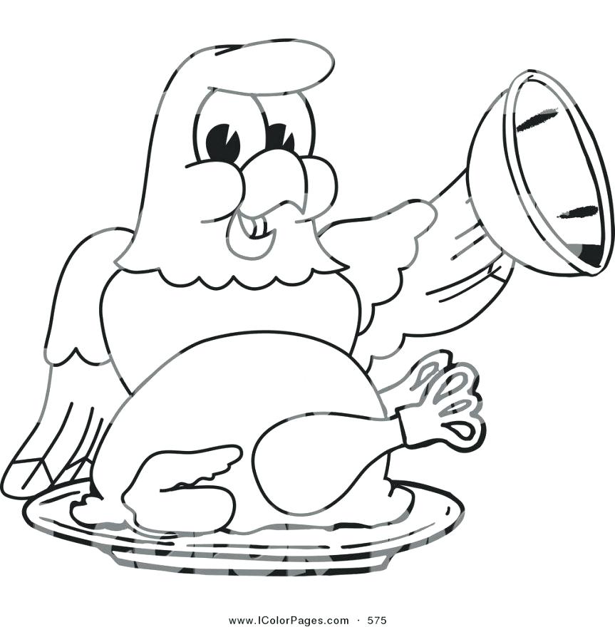863x880 Turkey Outline For Coloring Vector Coloring Page Of A Bald Eagle