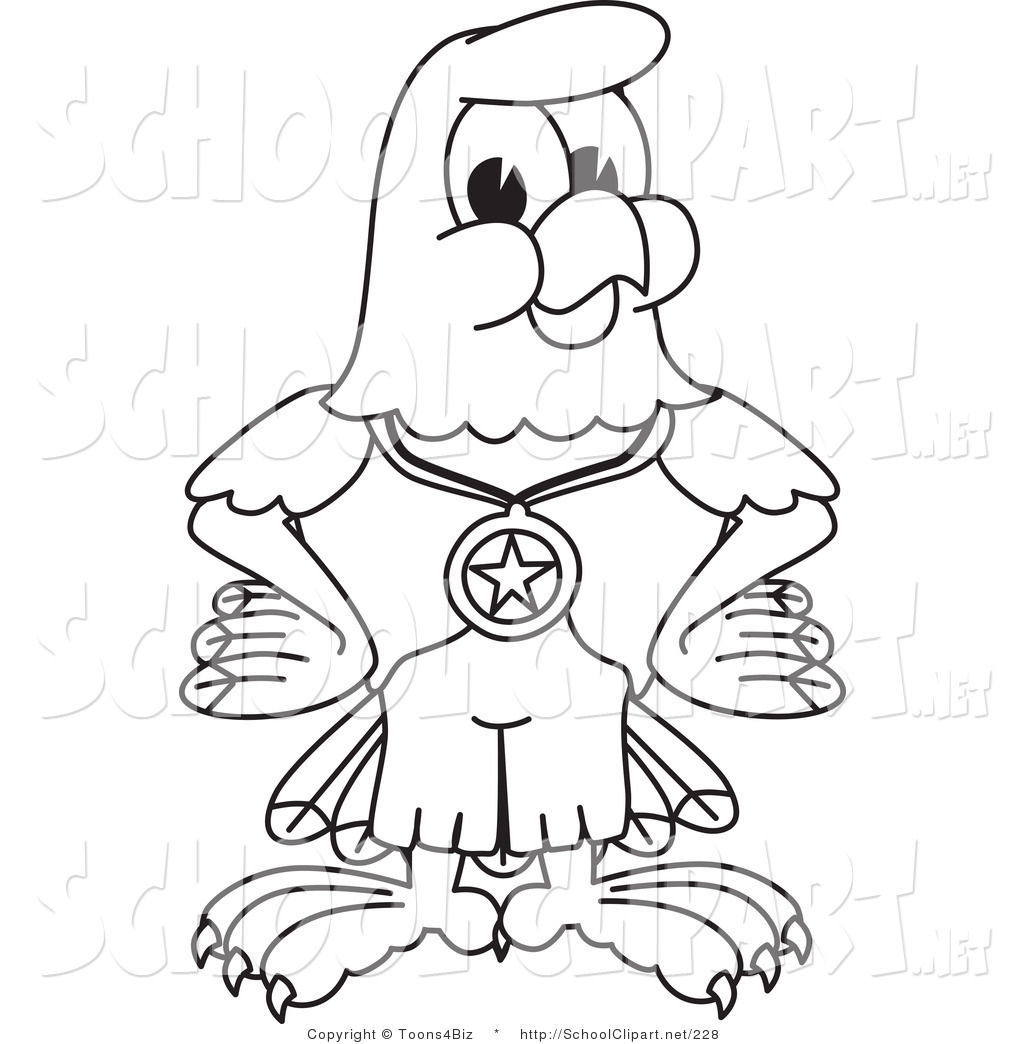 1024x1044 Cliprt Of Coloring Page Bald Eagle Hawk Or Falcon Wearing
