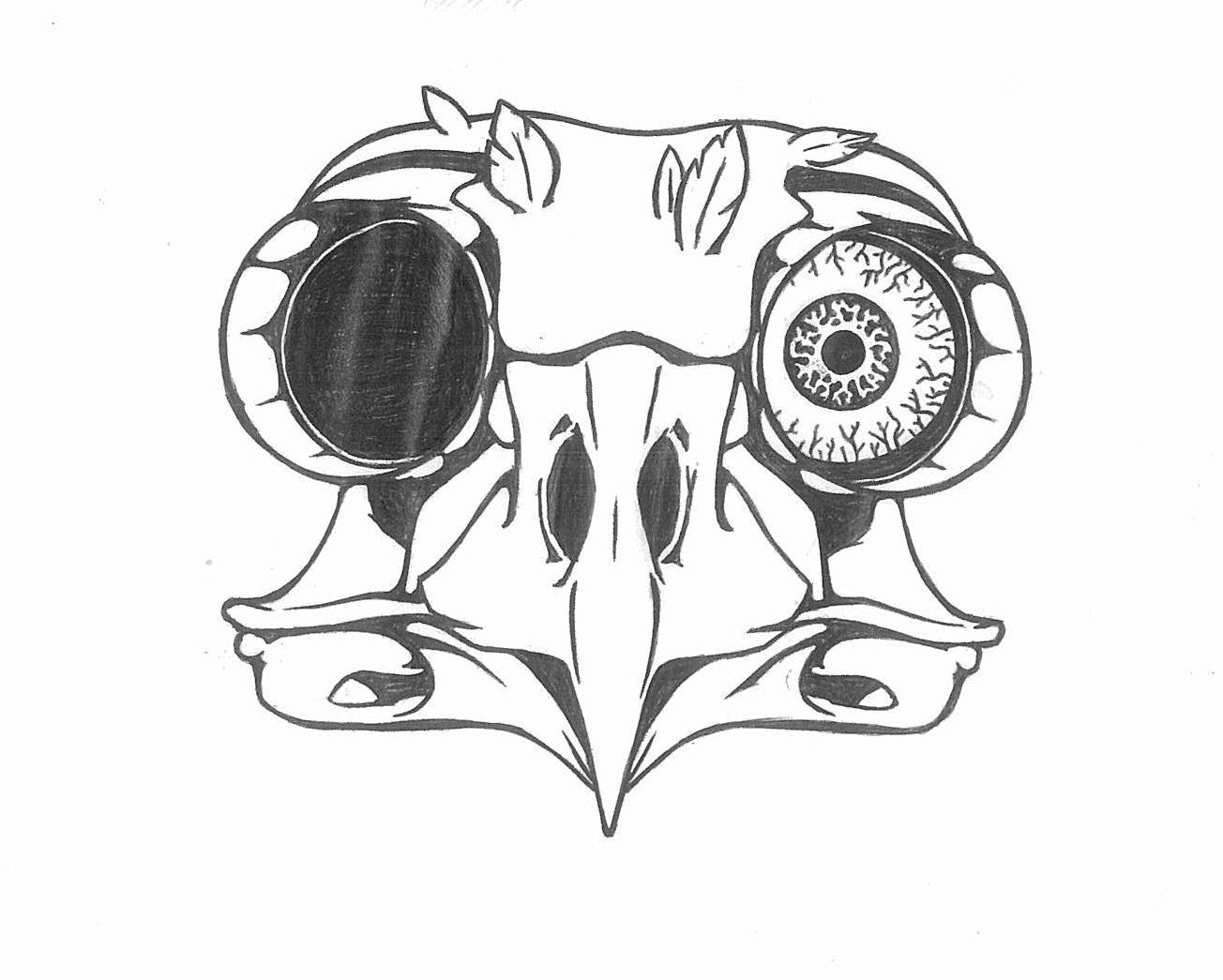 1304x1045 Eagle Skull T Shirt Design (Second Part) By Meselo De Puglio