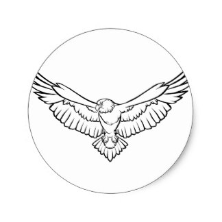 324x324 Soaring Eagle Stickers Zazzle