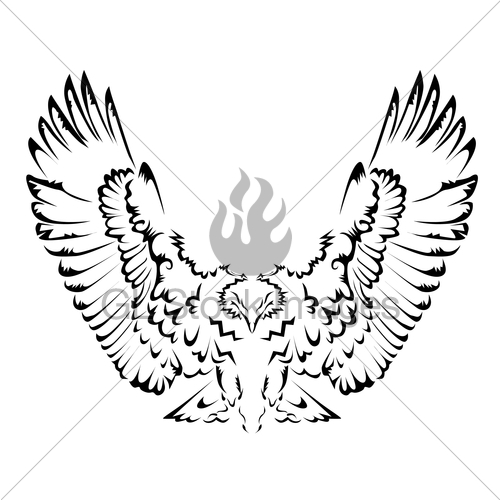 500x500 Abstract Eagle Tattoo Gl Stock Images