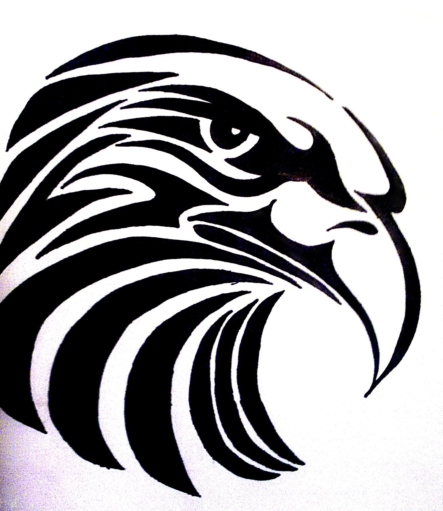 1516x1746 Tribal Eagle Tattoo By Bogi90
