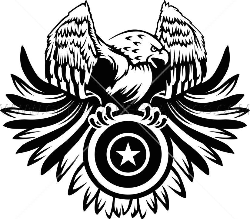 825x724 Flag Eagle Wings Production Ready Artwork For T Shirt Printing