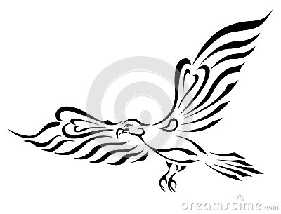400x305 Eagle Curvy Wing Free Clipart Freedom Symbol Tattoo. Flying