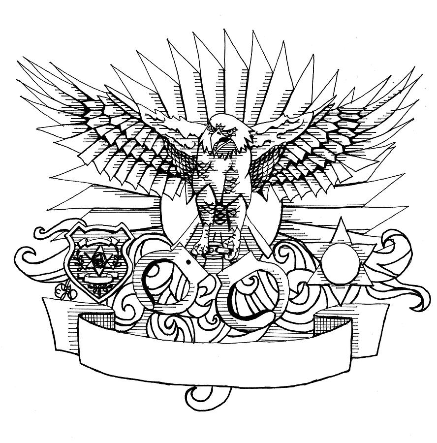 888x900 Bald Eagle Wings Drawings Fine Art America