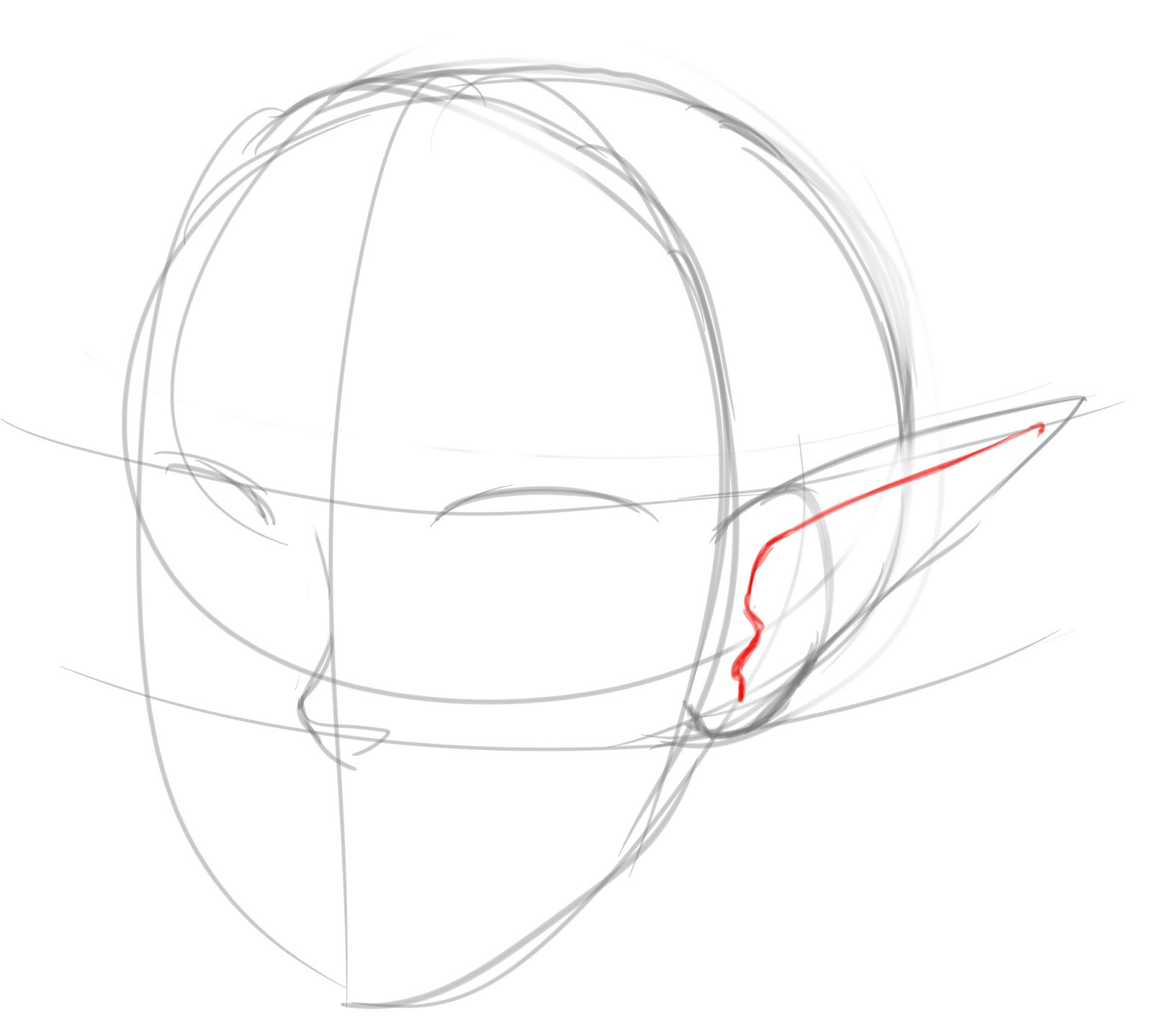 1600x1439 How To Draw Pointed Elf Ears